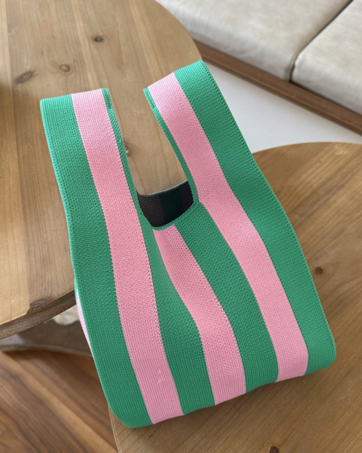 GREEN&PINK STRIPES